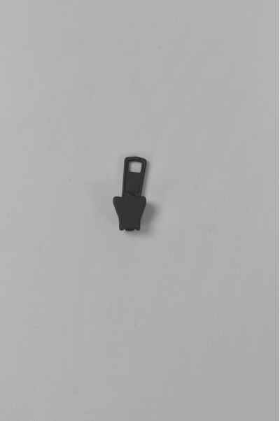 ZIP108  啞光黑金屬拉鏈頭 側面照